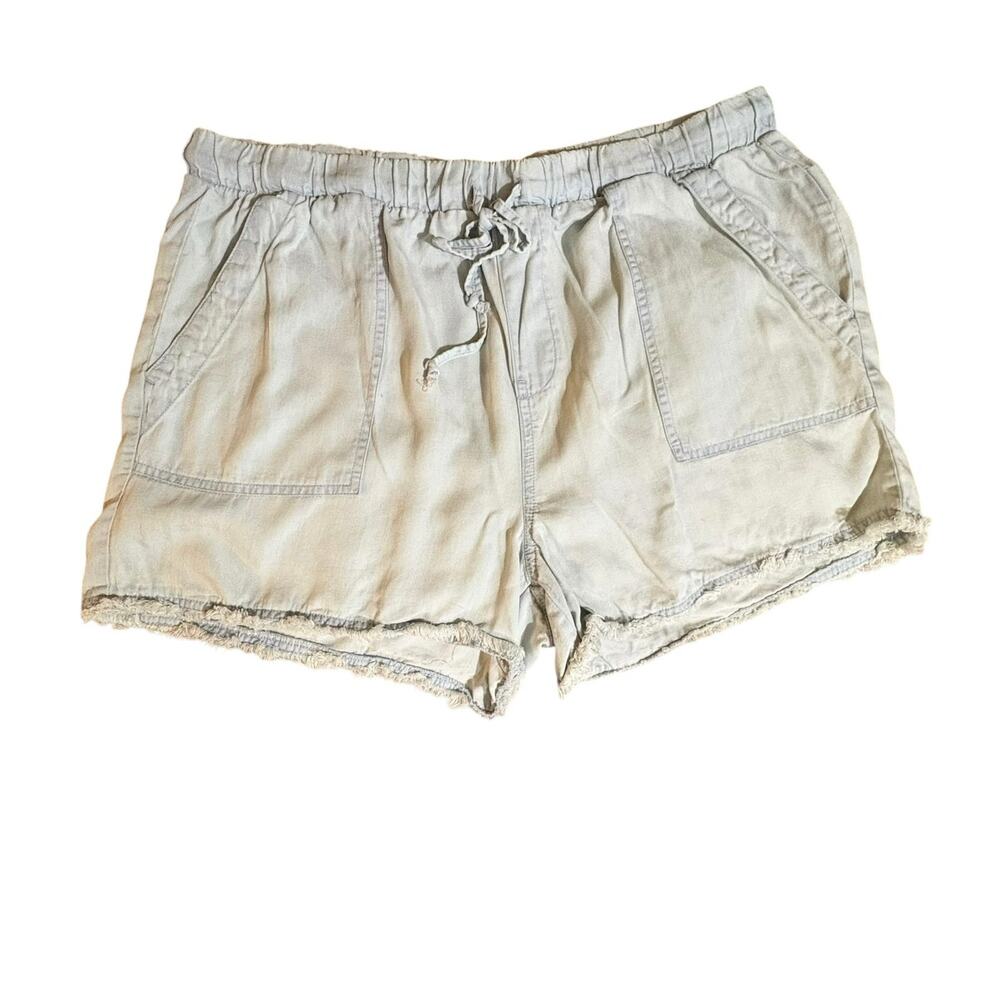 Dex Chambray Light Blue Shorts Lightweight Breezy Flowy Tencel sz XL
